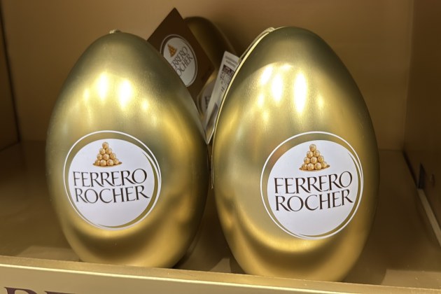Ferrero Rocher easter tin at Woolies