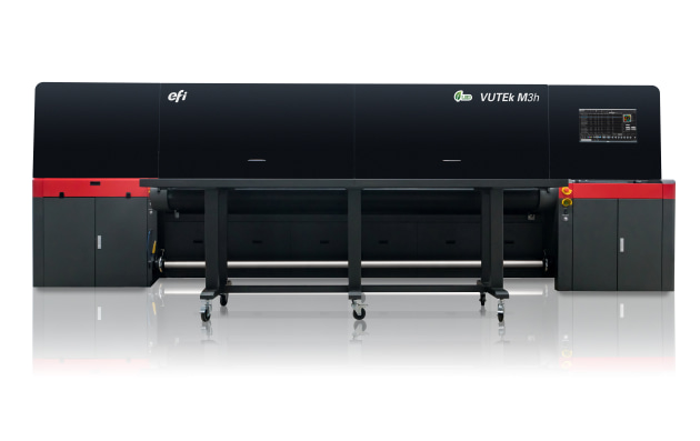 The EFI Vutek M3h hybrid LED printer will be the centrepiece of Currie Group's upcoming roadshow to mark the exclusive distributorship.