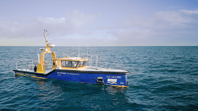 Greenroom Robotics&nbsp;and&nbsp;EGS Survey have signed a Fleet Wide Partnership Agreement that will equip all future Fremantle-class uncrewed surface vessels with Greenroom's GAMA maritime autonomy system.

Credit: EGS Survey