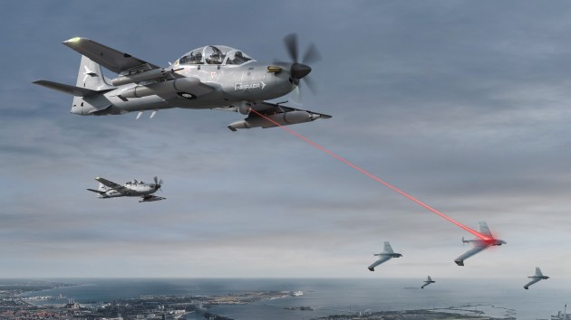 Embraer to expand A-29 Super Tucano capabilities to counter Unmanned Aerial Systems.

Credit: Embraer