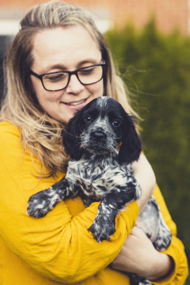 Puppies grow by the day so capture every precious moment. Asking the owner to hold their puppy shows the difference in scale, creating an interesting juxtaposition. Why not recreate the image six months down the line to show just how much your dog has grown? Canon 90D, 50mm f1.4 lens. 1/640s @ f2, ISO 160.