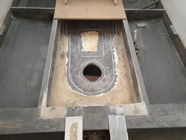 Engine bay, all cleaned up and ready to receive.