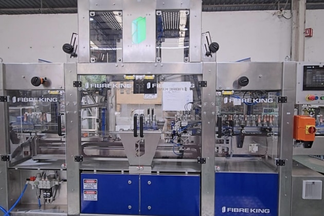 Fibre King&rsquo;s compact, high-speed, end-of-line packaging solution.