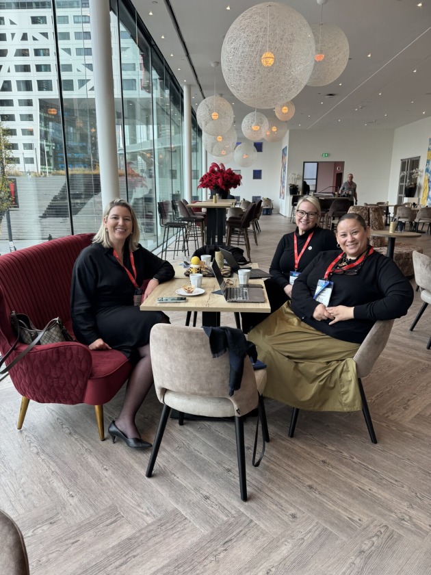 Left to Right: Renata Daudt, Awen Consulting; Kellie Northwood, Visual Media Association, Zaidee Jackson