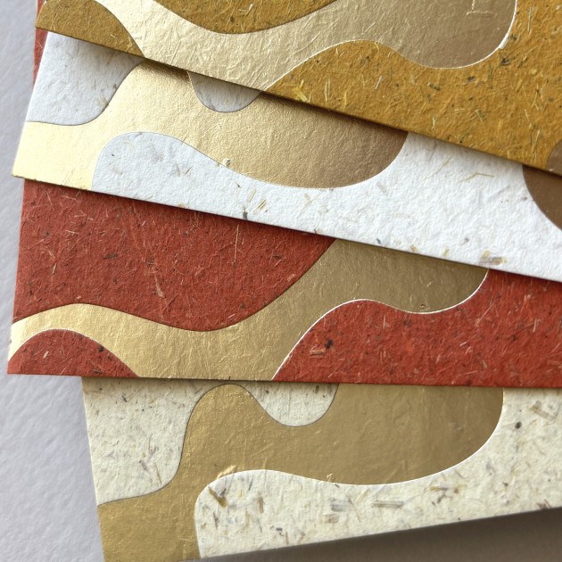 Mother Earth range: Supports digital CMYK, white, gold and silver printing and is suited to blind embossing, letterpress and hot foil press.