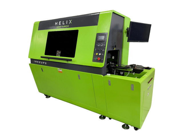 Pushing beyond the traditional limits: Inkcups is bringing its High Throw technology into its Helix family of cylindrical DTO inkjet printers