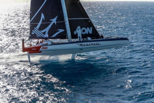 His Tea Route record gone, Giovanni Soldini is onto the next challenge - Maserati pic