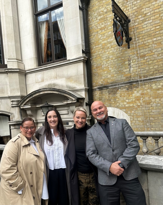 Australian delegation: (l-r) Zaidee Jackson, Isobel Clark, Kellie Northwood and Chris Toll
