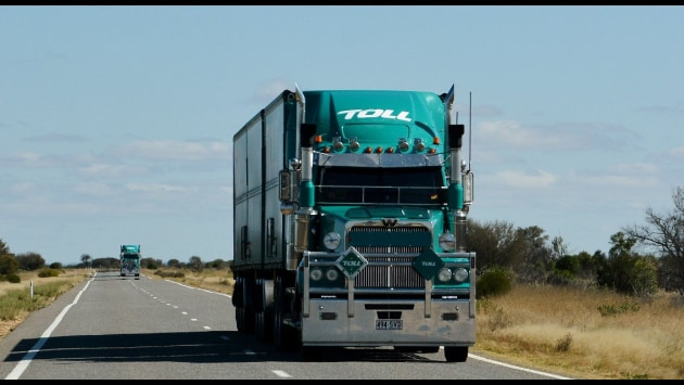 A Toll Group distribution truck. 

Credit: Toll Group