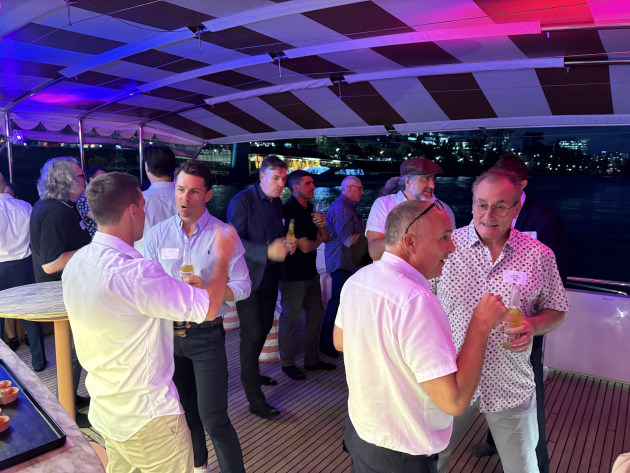 APPMA members gather for a night on the Brisbane river.