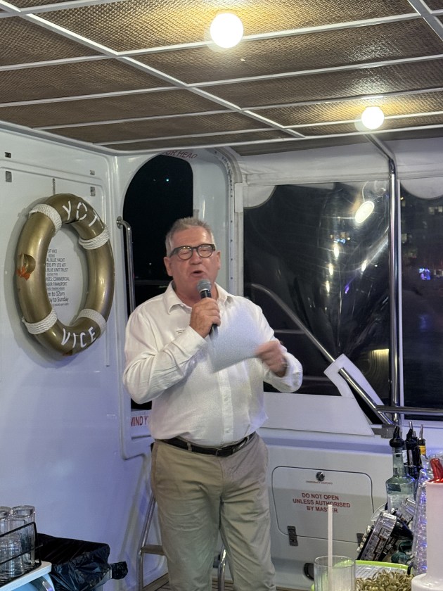 Robert Laing, Messe Dusseldorf representative, gave attendees a taste of what's to come at Interpack 2026.