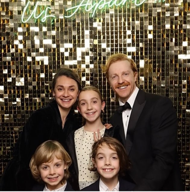 Steven with his family at the Awards evening. Image via Instagram