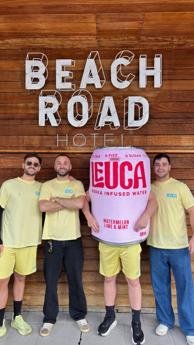 Leuca co-founders Shaun May, Matt Gamerov, and Justin Klass at the brand's official launch in August.
Source: Leuca