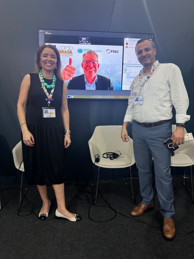 Luciana Pellegrino (left) highlighted the material, economic and social implications of packaging in supply chains