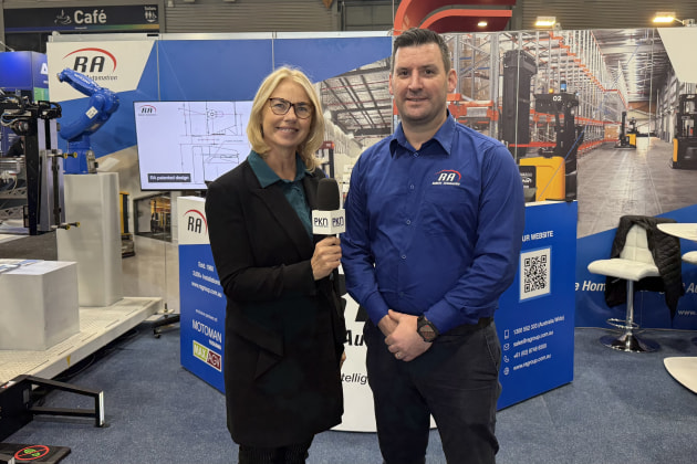 Sales manager Leighton Markham joins Lindy Hughson from PKN for a conversation at CeMAT/Industrial Transformation.