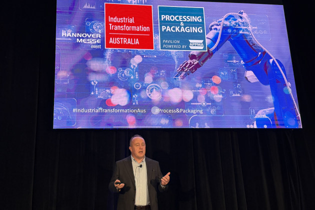 Mark Rohrlach, industrial regional manager for Australasia at CeMat 2025.