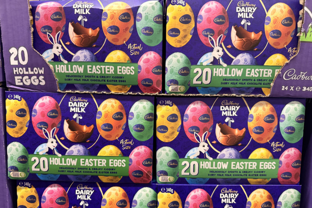 Cadbury's 20 hollow eggs at Woolies and Coles