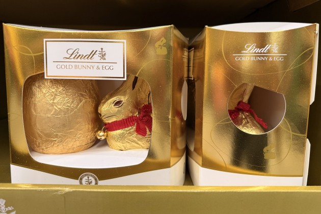 Lindt's easter special: gold bunny & egg at Woolies