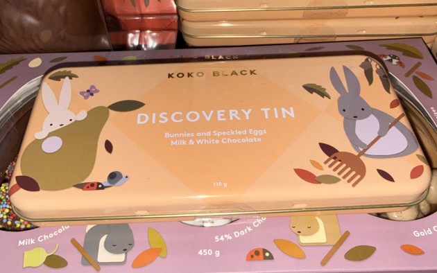 Koko Black's easter discovery tin