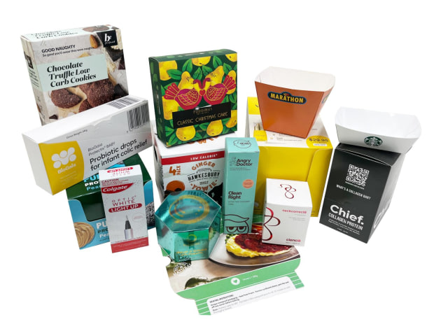 A snapshot of Immij’s folding carton portfolio – spanning FMCG, health, beauty and food brands.