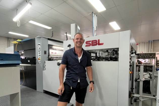 Darren Sibbison on the Melbourne shopfloor, where Immij is installing new die cutting, folding-gluing and press technology to support growing packaging demand.