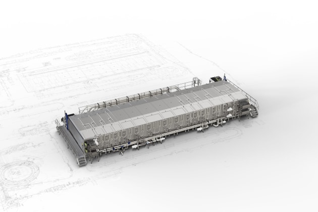Krones will be showcasing the new LinaFlex eSync pasteuriser at Drinktec 2025 in Munich.