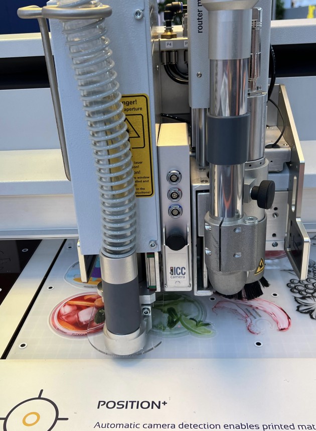 Laser and routing with camera support