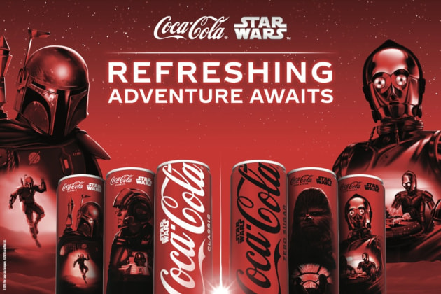 Star Wars-themed Coca-Cola cans