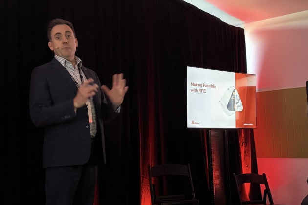 Keynote speaker, Marcus Robinson talks about how RFID is ‘Making Possible’