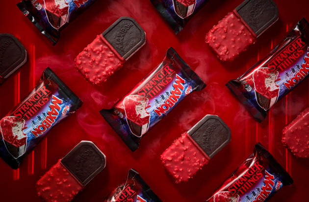 Australian freezers are about to get a little stranger, with Peters Ice Cream brand, Maxibon, launching the limited-edition Upside Down Bon, in collaboration with Netflix’s global smash hit, Stranger Things.
Source: Peters Ice Cream