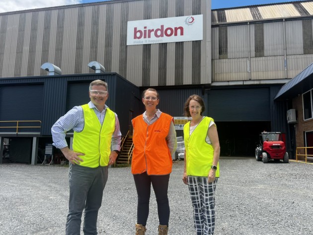 Mark Coure MP and former Member for Port Macquarie Leslie Williams at Birdon Shipyard in Port Macquarie.

Credit: Office of Mark Coure MP