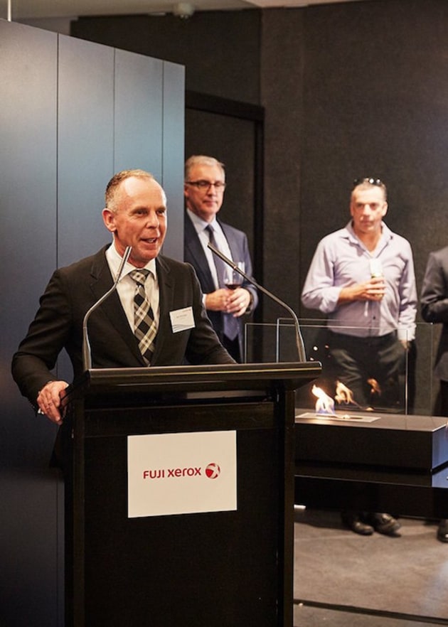 Neil Whittaker, MD, Fuji Xerox Australia, at the opening