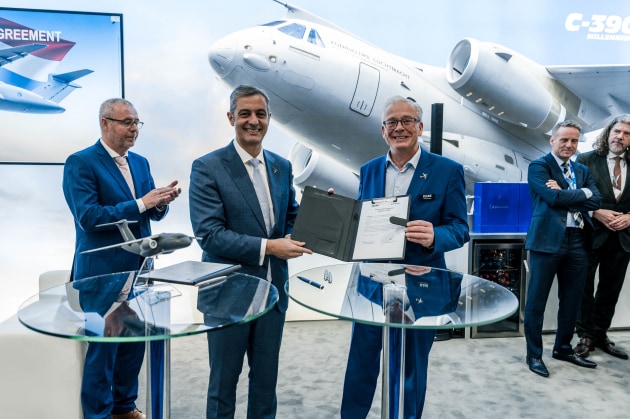 Embraer's new partnerships in the Netherlands.

Credit: Embraer
