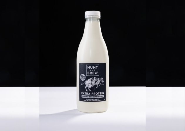Australian boutique coffee maker, Hunt and Brew, has launched its new high-protein milk into Coles supermarkets, containing 6.4g of protein per 100mL – which the company says is the highest amount of any dairy milk currently on the market in Australia.
Source: Hunt and Brew