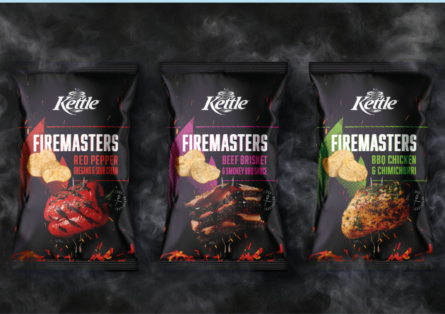 Snackbrands Australia chip brand, Kettle, has launched a new range balancing the sensory experience of flame and flavour &ndash; Firemasters.
Source: Snackbrands Australia
