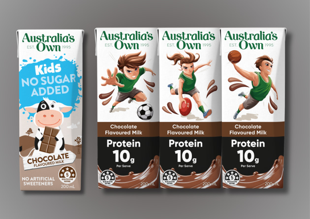 Australian long-life milk manufacturer, Noumi, has launched two new products under its Australia's Own brand &ndash; Australia's Own Kids No Sugar Added Chocolate Milk and Australia's Own High Protein Chocolate Milk.
Source: Noumi