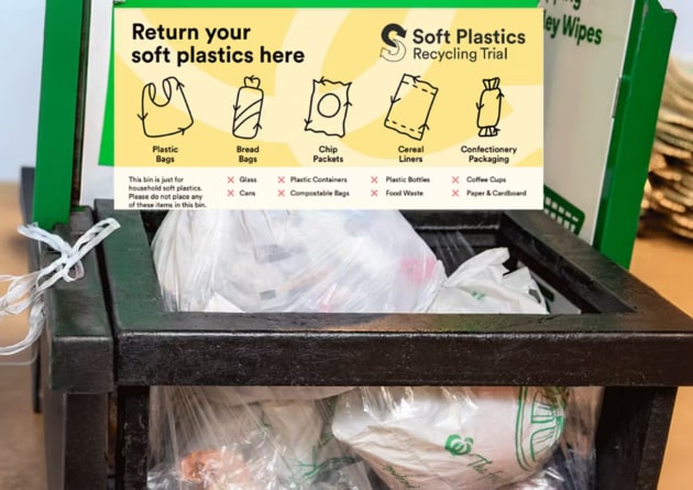 Woolworths has confirmed the return of in-store soft plastics collection points across more than 700 supermarkets nationally, with South Australia the latest state to join the renewed recycling scheme this week.
Source: Woolworths