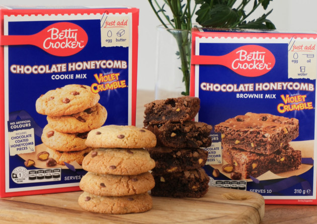 Brand engagement agency, Asembl, is delivering a new collaboration for the Menz Confectionery Violet Crumble brand &ndash; baking up a new range with the launch of Betty Crocker Violet Crumble Cookie Mix and Brownie Mix.
Source: Asembl