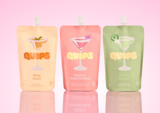 A new RTD brand has hit shelves with an Australian first. Quips offers 11% ABV Tommy&rsquo;s Margarita, Raspberry Passionfruit Martini, and Mango Daiquiri cocktails in a portable, resealable and freezer friendly pouch format.
Source: Quips