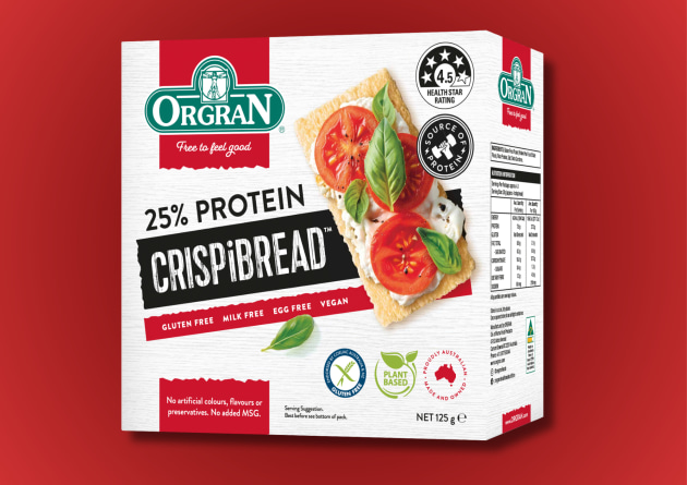 Victorian manufacturer, Roma Foods, is hopping on the high-protein bandwagon &ndash; launching a new Protein Crispbread under its alternative grain brand, Orgran.
Source: Roma Foods