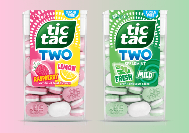 Italian confectionery company, Ferrero, has released a brand new innovation under its Tic Tac mint brand – Tic Tac Two, a larger take on the classic with two distinctive layers.
Source: Ferrero