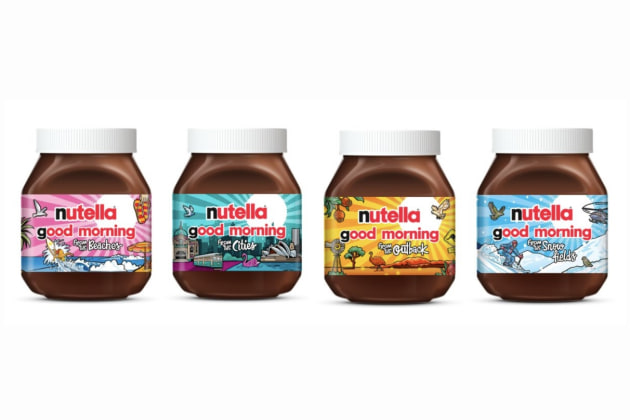 Nutella's limited-edition &ldquo;Good Morning&rdquo; collection with four jar designs