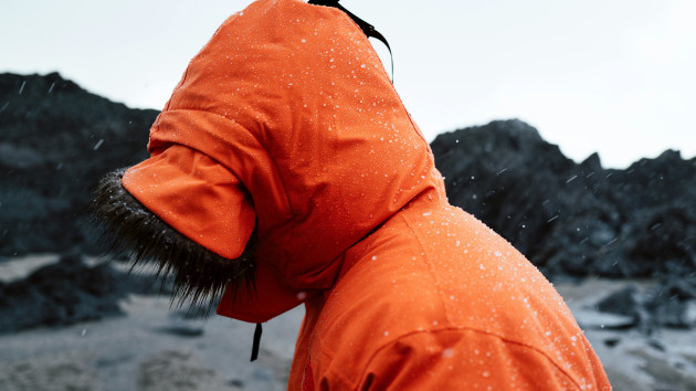 A wet hiker. Pexel