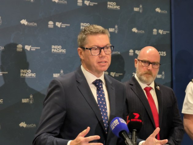 Minister for Defence Industry Pat Conroy at Indo-Pacific 2025.

Credit: Nigel Pittaway