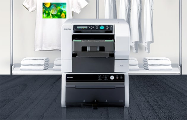 The Ricoh Ri 100 entry-level DTG printer.