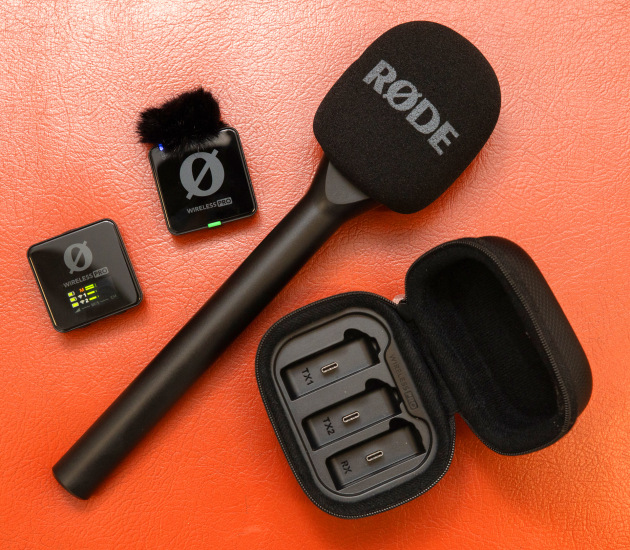 The latest wireless mic systems allow simple setups whether it’s clipping on, or using lavlier or even reporter mic. Photo: Tim Levy