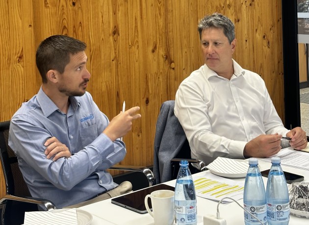 Cleanaway's Jeroen Wassenaar and Pact Group's Simon Dowding Dowding agree eco-modulated fees remain the preferred model because they create a commercial incentive to do the right thing.