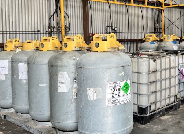 R22 awaiting destruction.