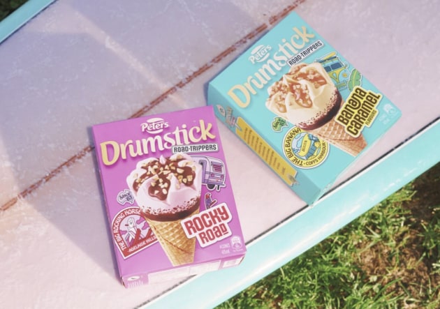 With summer on the horizon and Australians gearing up for holiday roadtrips, Peters Ice Cream brand, Drumstick, is launching its new Road Trippers range, with two flavours inspired by iconic landmarks.
Source: Peters Ice Cream