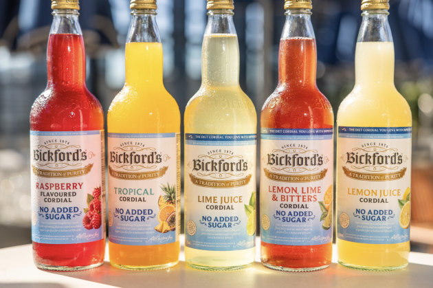 Bickford’s No Added Sugar Cordials, in flavours Lemon, Lime, Tropical, Lemon Lime & Bitters, Raspberry, have landed on Woolworths shelves nationwide – just in time for summer.
Source: Bickford’s